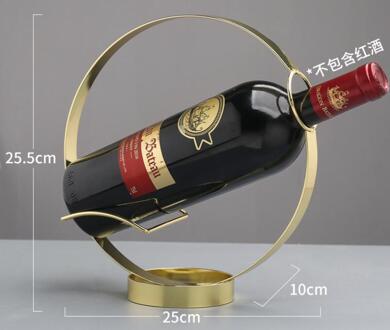 Mode Roestvrij Staal Wijnrek Mode Wijnrek Eenvoudige Elegante Theroom Bar Wijnrek Licht Geel