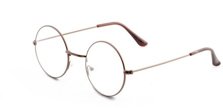 Mode Ronde Bril Vrouwen Mannen Vintage Klassieke Metalen Platte Spiegel Optische Bril Frame Unisex Vision Care Brillen 5