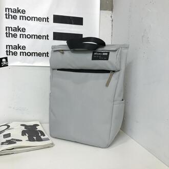 Mode Rugzak Oxford Unisex Rugzak Grote Capaciteit Rugzak Schooltas Tiener 15.6 Inch Laptop Rugzak Mochilas Vrouwelijke grijs