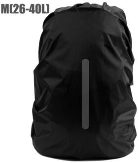 Mode Rugzak Regenjas Bagage Tas Case Nylon Waterdichte Onderdelen Fietsen Reflecterende Cover Lichtgewicht Outdoor Reizen Tool wit