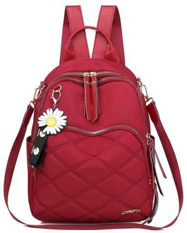 Mode Rugzak Vrouwen Oxford Doek Schoudertas Schooltassen Voor Tienermeisjes Licht Dames Reizen Rugzak Mochila Feminina Rood