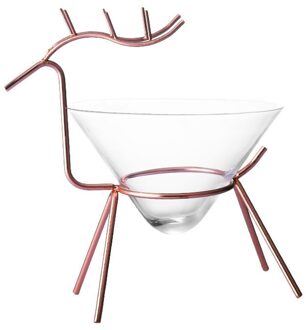 Mode Rush Iron Plank Herten Champagne Fluiten Coupes Kegel Muller Martini Glas Wijn Wedding Party Bar Moleculaire Cocktail Cup roos goud