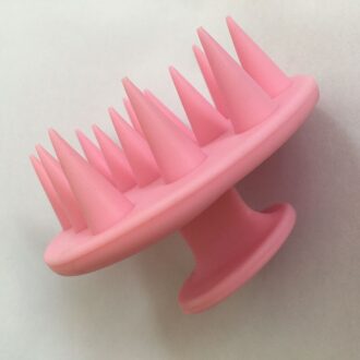 Mode Schotel Borstel Siliconen Shampoo Hoofdhuid Haar Massager Clean Borstels Bad Douche Haar Borstel Kam Gratis roze