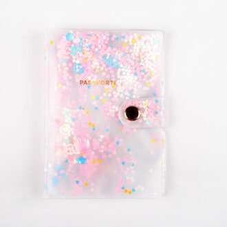 Mode Sequin Paspoort Covers Travel Accessoires ID Bank Credit Card Zak Paspoort Business Houder Mannen Vrouwen PVC Wallet Case 2