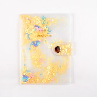 Mode Sequin Paspoort Covers Travel Accessoires ID Bank Credit Card Zak Paspoort Business Houder Mannen Vrouwen PVC Wallet Case 3