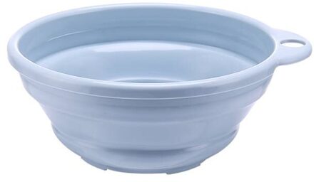 Mode Siliconen Draagbare Camping Folding Wastafel Opvouwbare Emmer/Schotel Bad Effen Cool Wastafel Blauw