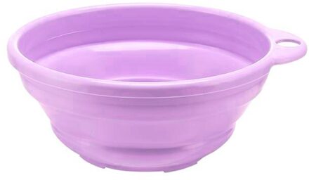 Mode Siliconen Draagbare Camping Folding Wastafel Opvouwbare Emmer/Schotel Bad Effen Cool Wastafel Paars