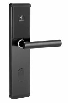 Mode Smart Rfid Hotel Lock Systeem, Rf Card Elektronische Deur Handvat Slot, smart Hotel Deurslot Systeem Rifd Systeem zwart