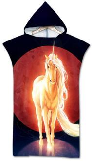 Mode Sneldrogend Veranderende Gewaad Strand Handdoek Dier Patroon Hooded Badhanddoek Poncho Badjas Handdoeken Volwassen Sport Mantel 3