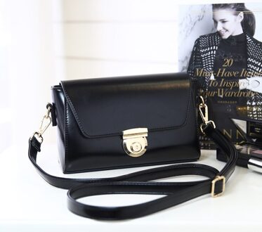 Mode Snoep Kleur Handtas Schoudertas Pupi Tas zwart