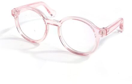 Mode Stijl Pet Leuke Bril Hond Teddy Persoonlijkheid Grappig Halloween Accessoires Plastic Transparante Kat Bril Decor roze