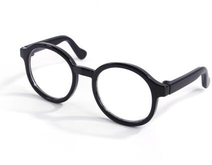 Mode Stijl Pet Leuke Bril Hond Teddy Persoonlijkheid Grappig Halloween Accessoires Plastic Transparante Kat Bril Decor zwart