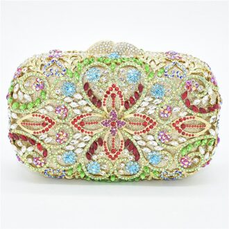 Mode Strass Clutch Kristal Koppelingen Luxe Vrouwen Avondtasje Clutch Partij Handtassen Prom as pictures 4