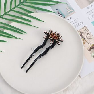 Mode Strass Haar Stok Hoofddeksels Eenvoudige Elegante Vaste Styling U-Vorm Haarspeld Vrouwen Haar Accessoires