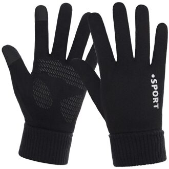 Mode Suède Mannen Herfst En Winter Fietsen Handschoenen Plus Fluwelen Warm Sport Running Outdoor Klimmen Handschoenen A315-1