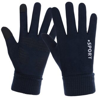 Mode Suède Mannen Herfst En Winter Fietsen Handschoenen Plus Fluwelen Warm Sport Running Outdoor Klimmen Handschoenen A315-3