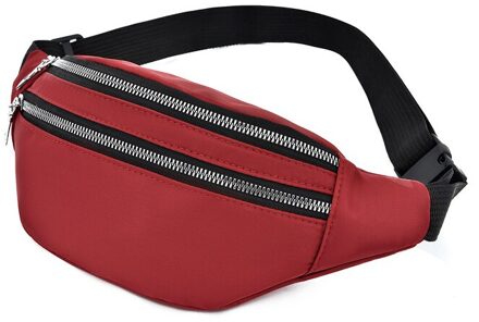 Mode Taille Zakken Vrouwen Fanny Pack Sport Run Hip Tas Dames Riem Bum Bag rood