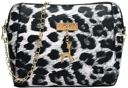 Mode Tassen Voor Vrouwen Koe Print Fawn Hanger Kleine Shell Tas Met Herten Speelgoed Vrouwen Schoudertas Casual Crossbody Tassen # Srn zwart