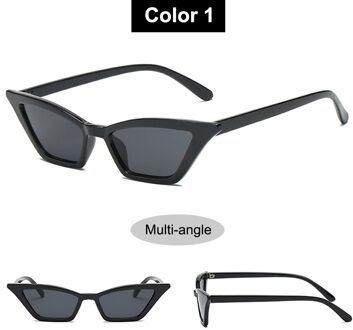 Mode Thee Gradiënt Zonnebril Vrouwen Oceaan Water Cut Getrimd Lens Metalen Gebogen Tempels Zonnebril Vrouwelijke UV400 kleur 1