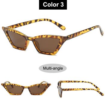 Mode Thee Gradiënt Zonnebril Vrouwen Oceaan Water Cut Getrimd Lens Metalen Gebogen Tempels Zonnebril Vrouwelijke UV400 kleur 3