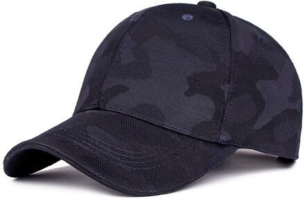 Mode Verstelbare Unisex Leger Camouflage Camo Baseball Cap Mannen Vrouwen Casual Snapbackhiphop Hoed Bone blauw
