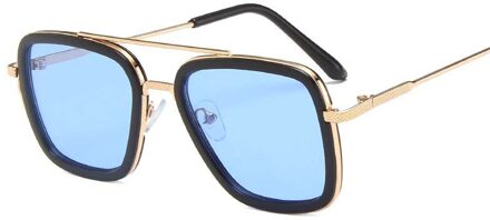 Mode Vierkante Kind Zonnebril Jongen Meisje Metalen Dubbele Balk Zonnebril Gradiënt Lens Brillen UV400 1