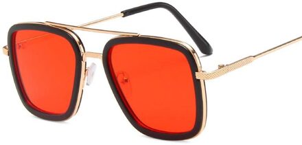 Mode Vierkante Kind Zonnebril Jongen Meisje Metalen Dubbele Balk Zonnebril Gradiënt Lens Brillen UV400