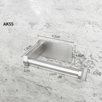 Mode Vierkante Moderne Badkamer Toiletrolhouder In Chrome Wandmontage