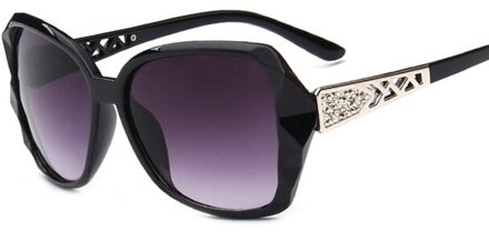 Mode Vierkante Zonnebril Vrouwen Luxe Grote Paarse Zonnebril Vrouwelijke Spiegel Shades Dames UV400 C1