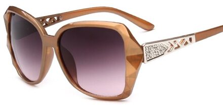 Mode Vierkante Zonnebril Vrouwen Luxe Grote Paarse Zonnebril Vrouwelijke Spiegel Shades Dames UV400 C4