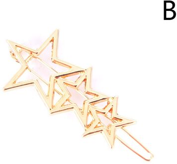 Mode Vrouw Haar Accessoires Driehoek Haar Clip Pin Metal Geometrische Legering Maan Cirkel Hairgrip Baret Meisjes Hoofddeksels