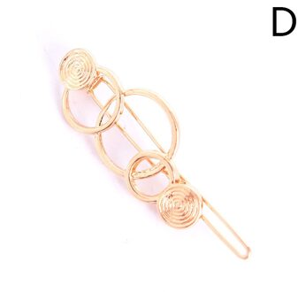 Mode Vrouw Haar Accessoires Driehoek Haar Clip Pin Metal Geometrische Legering Maan Cirkel Hairgrip Baret Meisjes Hoofddeksels