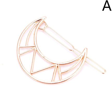 Mode Vrouw Haar Accessoires Driehoek Haar Clip Pin Metal Geometrische Legering Maan Cirkel Hairgrip Baret Meisjes Hoofddeksels