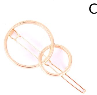 Mode Vrouw Haar Accessoires Driehoek Haar Clip Pin Metal Geometrische Legering Maan Cirkel Hairgrip Baret Meisjes Hoofddeksels