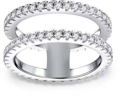 Mode Vrouwen 925 Sterling Zilveren Ring Romantische Bruid Engagement Wedding Ring Anniversary Party Sieraden 8