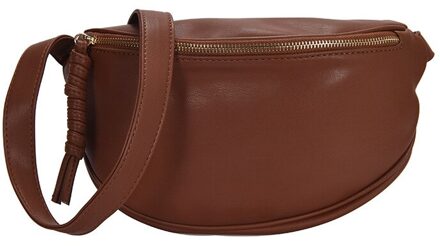 Mode Vrouwen Heuptas Fanny Pack Grote Capaciteit Crossbody Borst Tassen Banaan Pack Pu Lederen Dames Riem Tas Taille Verpakking bruin waist zak