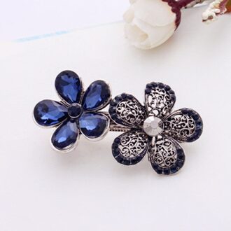 Mode Vrouwen Kristallen Vlinder Haarspeld Vintage Rhinestone Flower Hair Pin Baret Haar Clip Haar Styling Accessoires 05