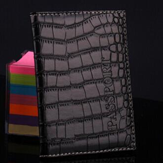 Mode Vrouwen Mannen PU Lederen Travel Paspoort Card Case Rijbewijs Tas Documenten Beschermende Covers Paspoorthouder Bescherm ~ zwart