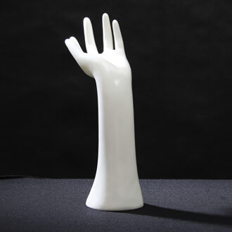 Mode Vrouwen Mannequin Hand Arm Display Base Vrouwelijke Handschoenen Ringen Horloges Ketting Armband Sieraden Model Stand Wit
