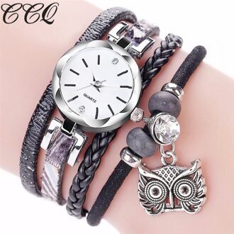 Mode Vrouwen Meisjes Analoge Quartz Uil Hanger Dames Jurk Armband Horloges