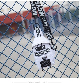 Mode Vrouwen Meisjes Brief Taille Packs Bum Bag Reizen Riem Taille Zakken Fanny Pack Festival Portemonnee Taille Pouch wit