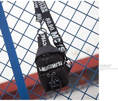 Mode Vrouwen Meisjes Brief Taille Packs Bum Bag Reizen Riem Taille Zakken Fanny Pack Festival Portemonnee Taille Pouch zwart