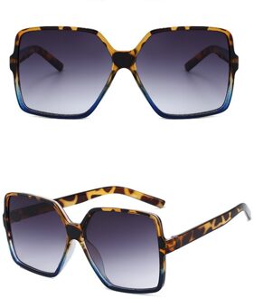 Mode Vrouwen Oversize Zonnebril Gradient Plastic Vrouwelijke Zonnebril Uv400 2