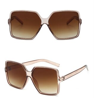 Mode Vrouwen Oversize Zonnebril Gradient Plastic Vrouwelijke Zonnebril Uv400 5