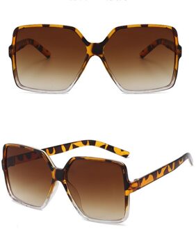 Mode Vrouwen Oversize Zonnebril Gradient Plastic Vrouwelijke Zonnebril Uv400 6