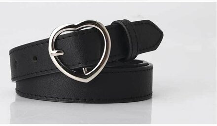 Mode Vrouwen Pu Lederen Riem Hart Vrouwelijke Schattige Zwarte Harajuku Riem Dames Broek Feestjurk Hart Riemen Voor Jeans