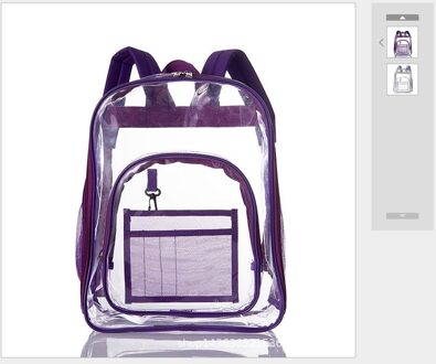 Mode Vrouwen Rugzak Helder Transparant Pvc School Boek Tas Rugzak Ons Jelly Rugzak Purse Beach Bag