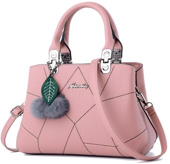 Mode Vrouwen Schoudertassen Pu Lederen Lock Flap Handtas Riem Wilde Crack Afdrukken Plaid Lady Mini Messenger Bag lavendel