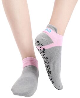 Mode Vrouwen Sokken Ronde Hoofd Katoen Antislip Ademend Sport Fitness Sokken Ventilatie Pilates Ballet Sokken Dans Sok