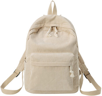 Mode Vrouwen Student Softback Schoudertassen Corduroy Solid Zipper Casual Rugzak Tas Dubbele Schouder Schooltas Рюкзак Женский
